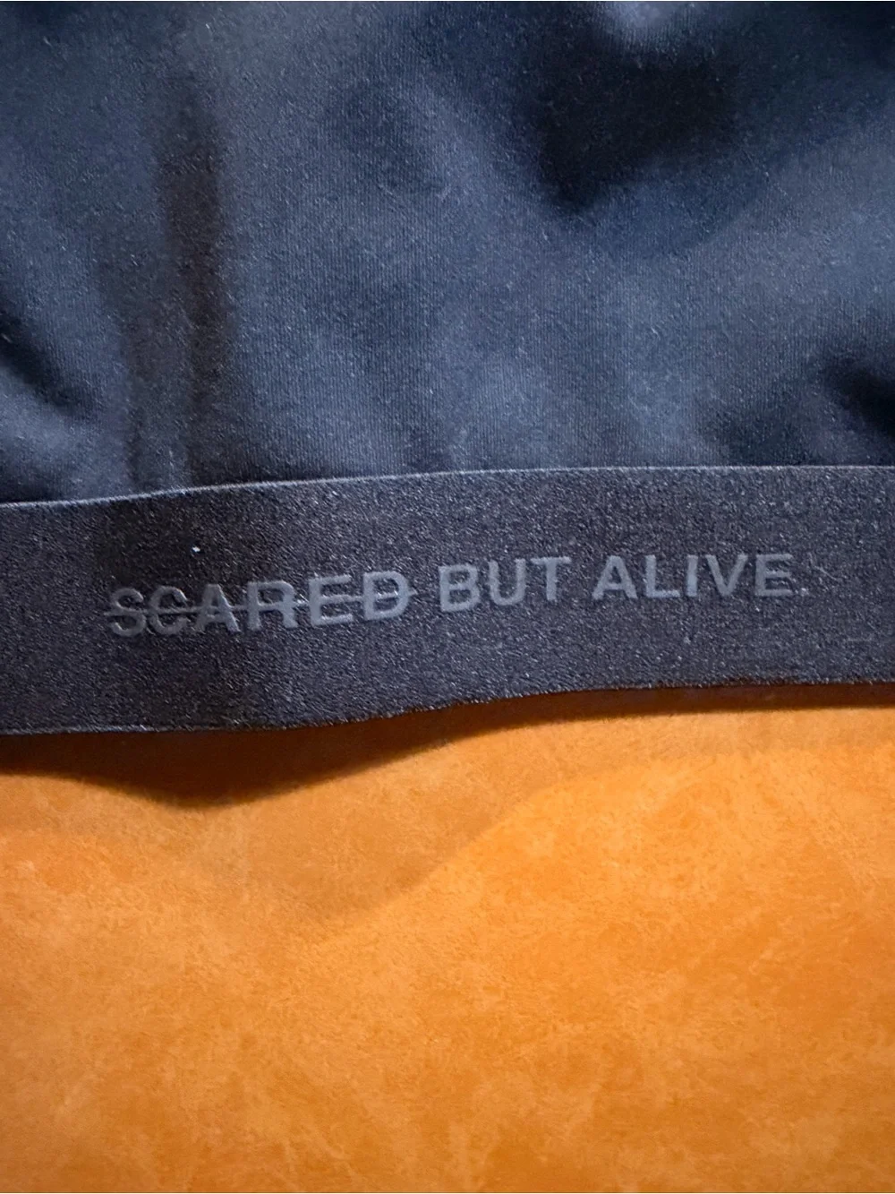 NWOT Scared But Alive Black Racerback Sports Bras - Twin Pack